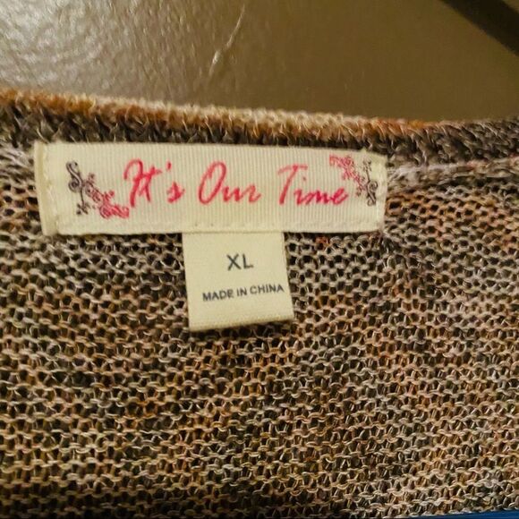 It’s Our Time Long Cardigan Size XL - Picture 3 of 9